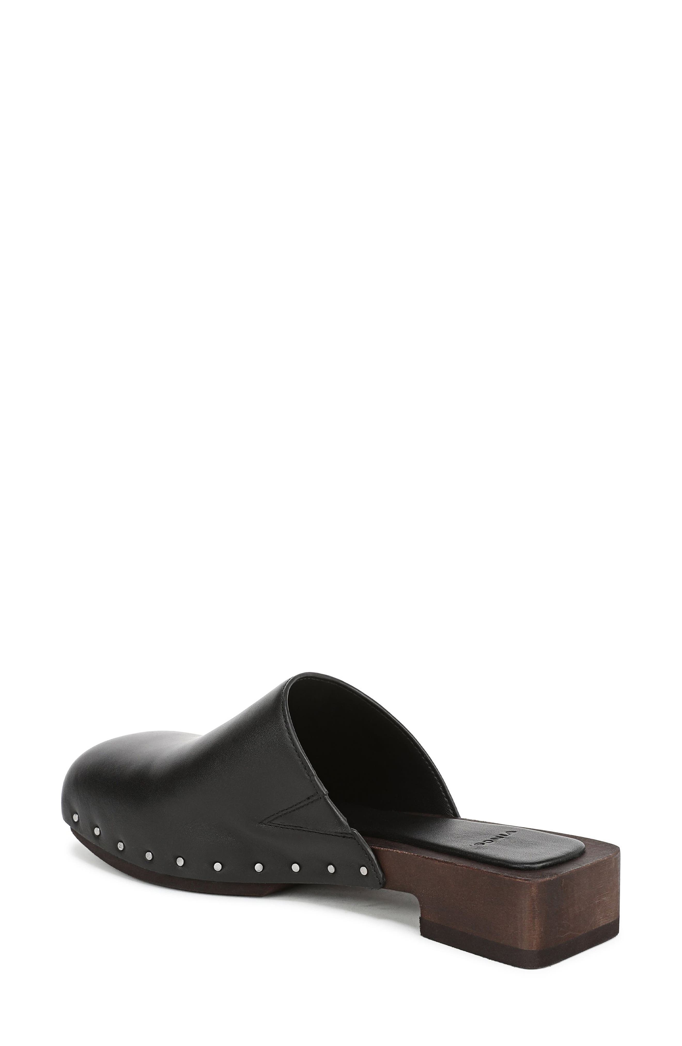 Vince Margarita Mule, Alternate, color, Black Leather