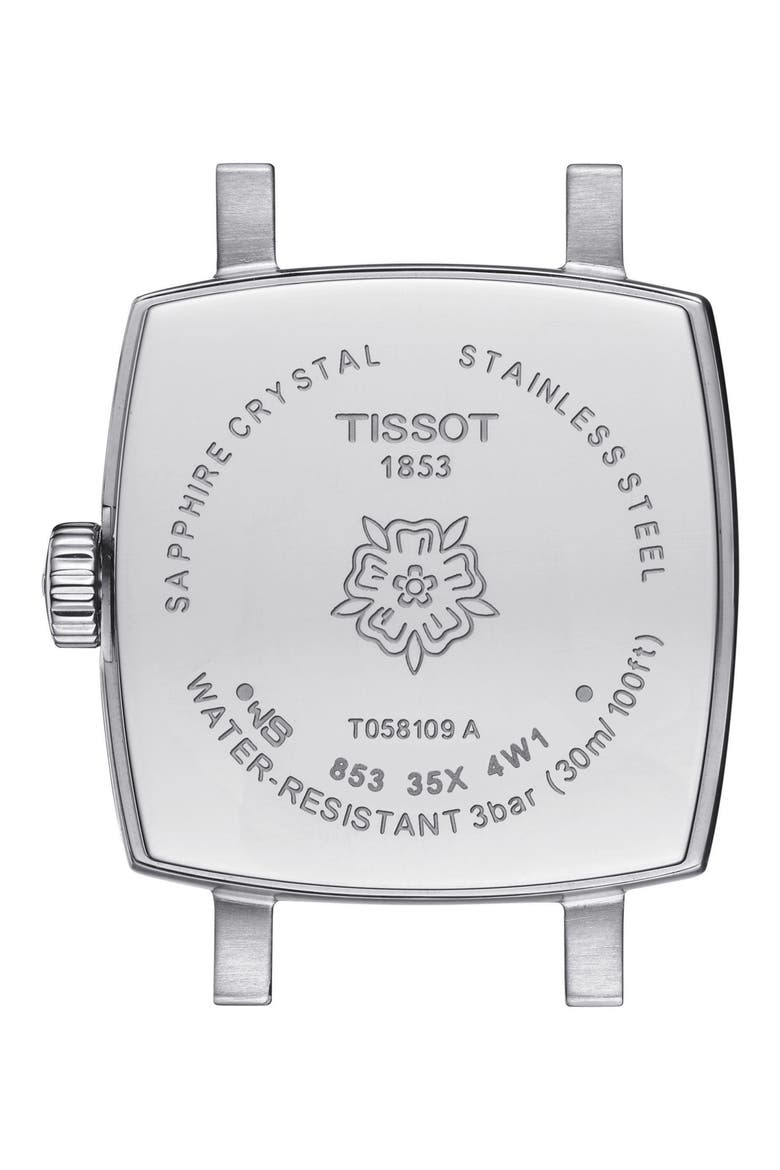 Loveley Square Diamond Watch with Interchangeable Straps, 20mm, Alternate, color, SILVER