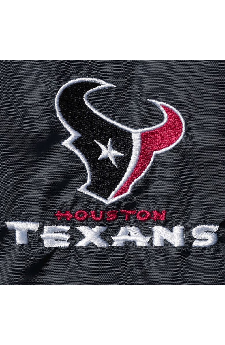 DUNBROOKE Men's Navy Houston Texans Coaches Classic Raglan Full-Snap Windbreaker Jacket, Alternate, color,