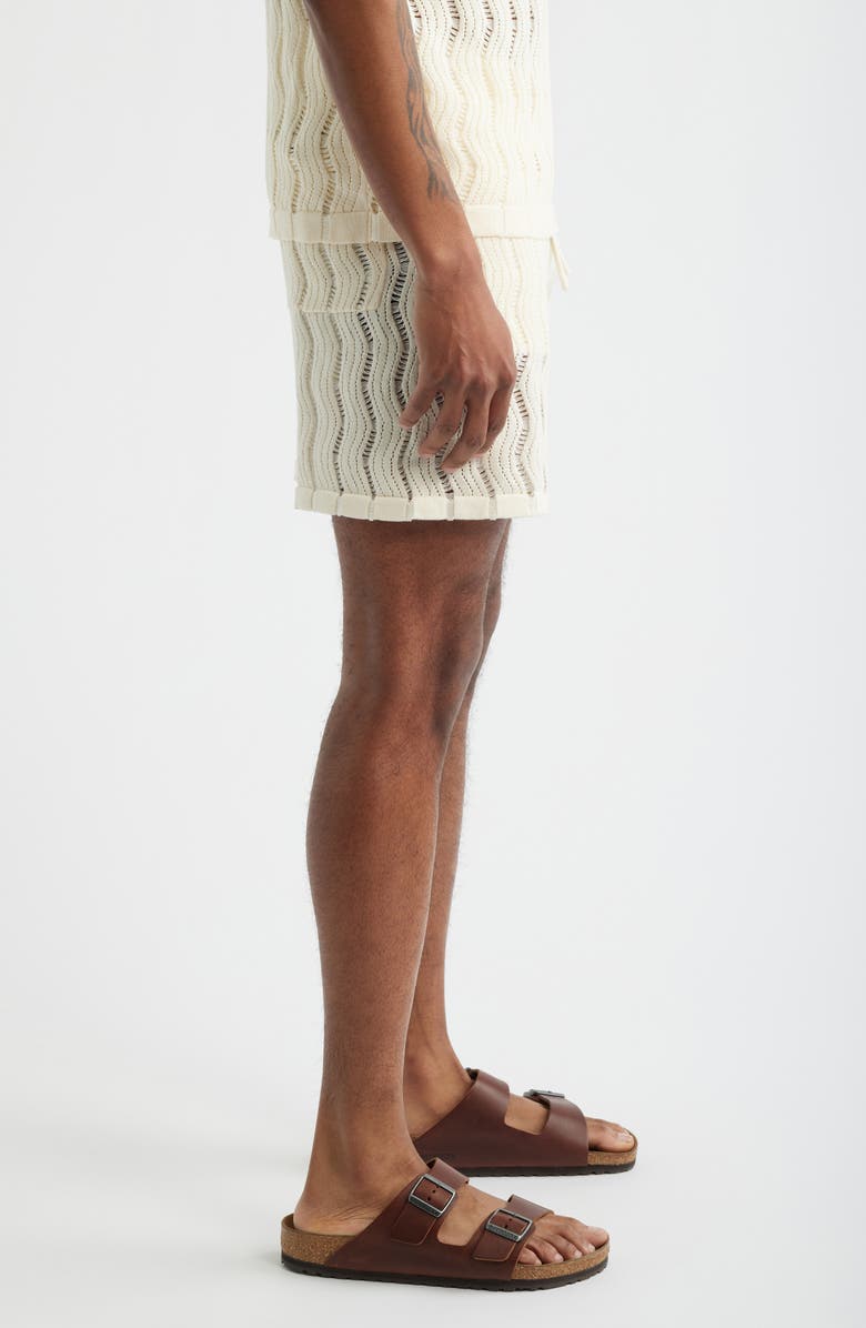 MAVRANS Oceanside Knit Drawstring Shorts, Alternate, color, Beige