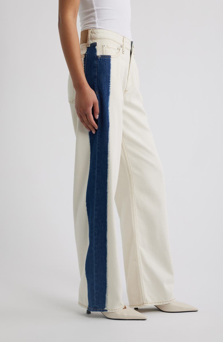rag & bone Featherweight Logan Wide Leg Jeans, Alternate, color, Dark Bleach