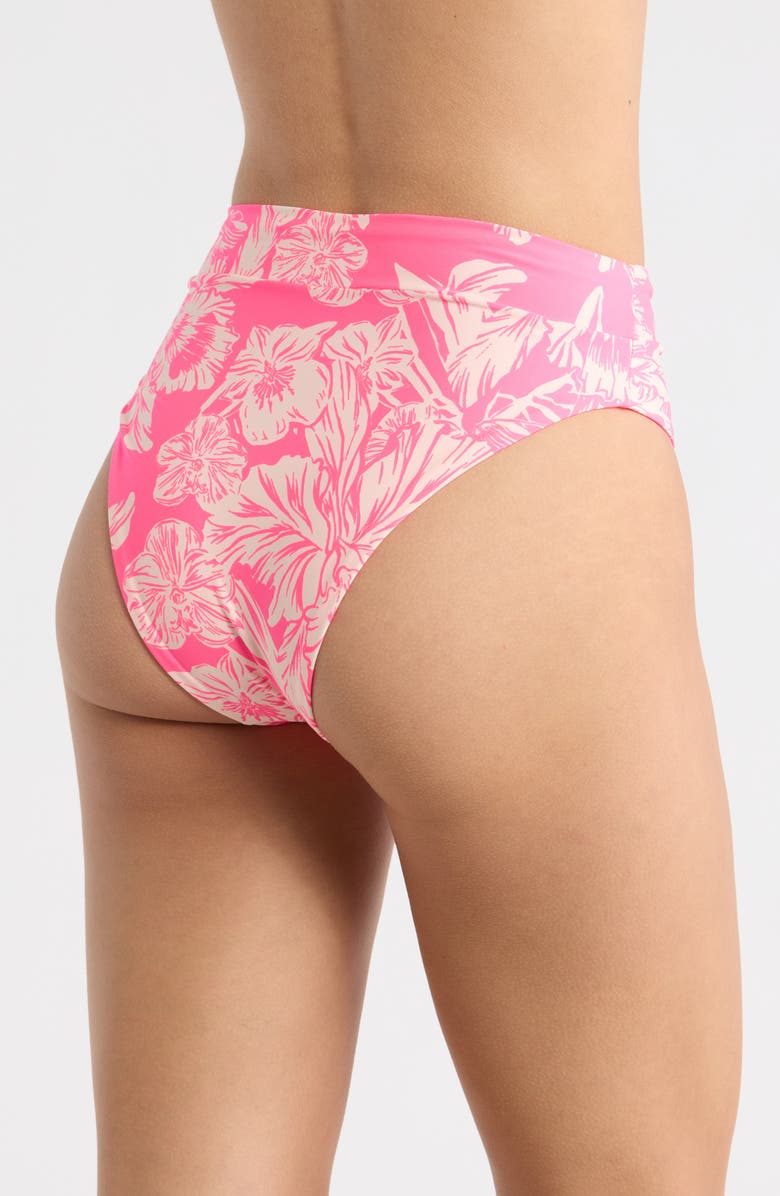 Maaji Suzy Q High Rise Reversible Bikini Bottoms, Alternate, color, Pink