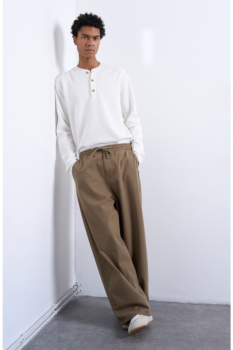 Herringbone Pants, Alternate, color, KHAKI