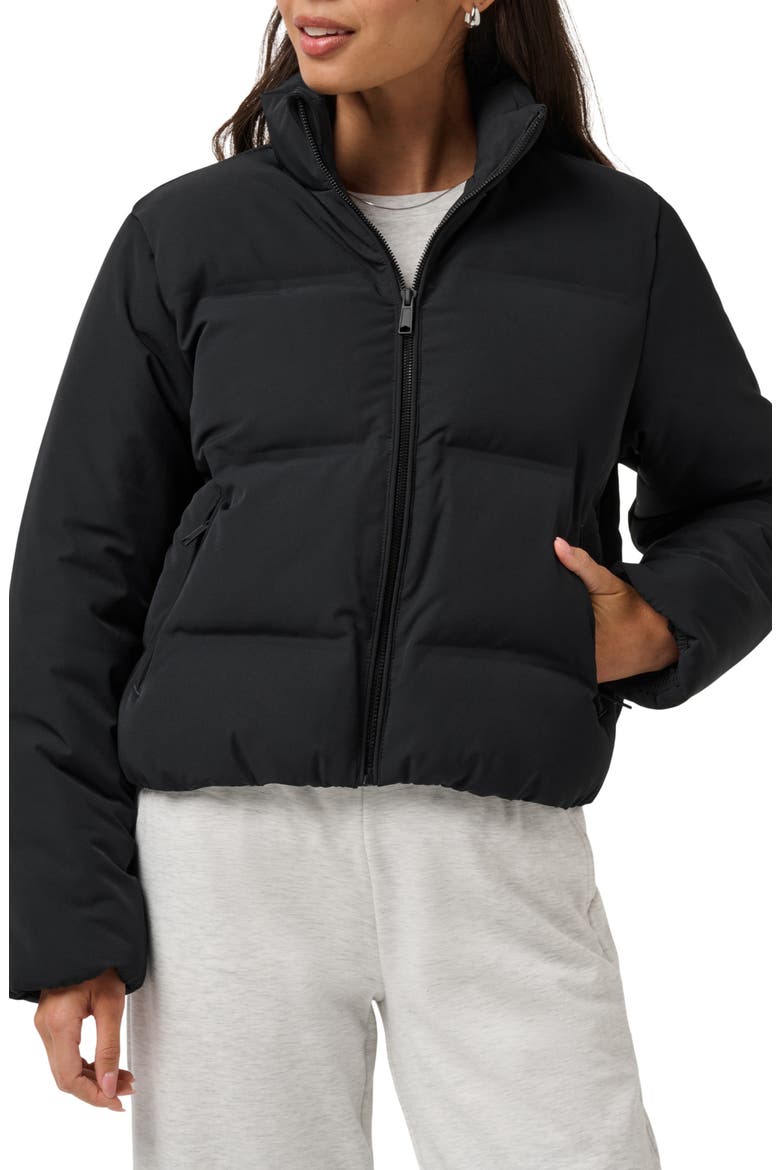 Moontide Bonded Puffer Jacket, Main, color, BLACK