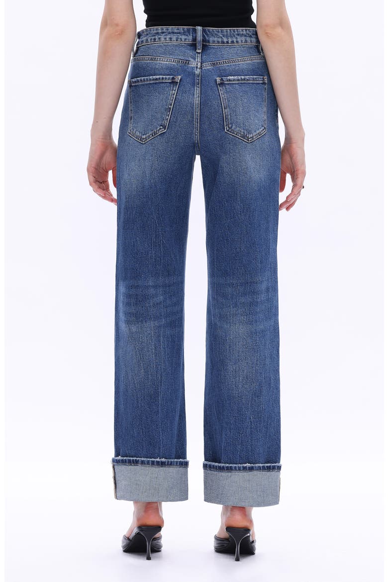 High Waist Relaxed Straight Leg Jeans, Alternate, color, RETRO MEDIUM BLUE