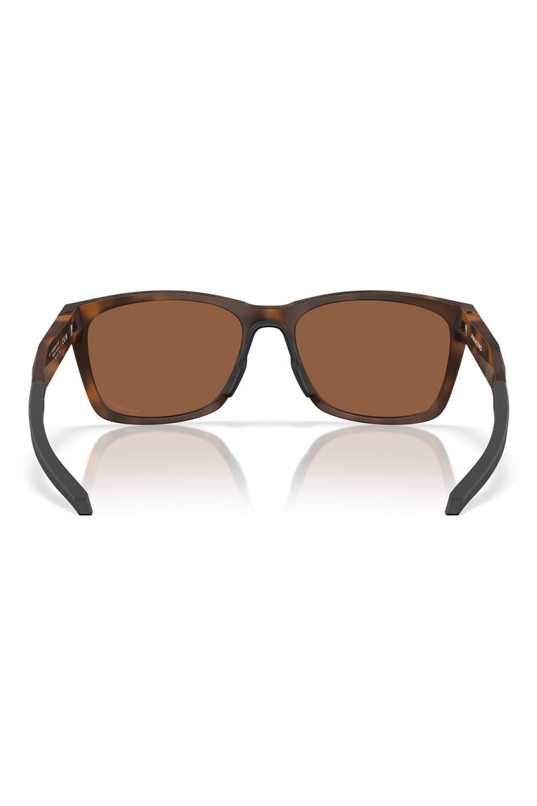 57mm Prizm™ Polarized Square Sunglasses, Alternate, color, BROWN TORTOISE