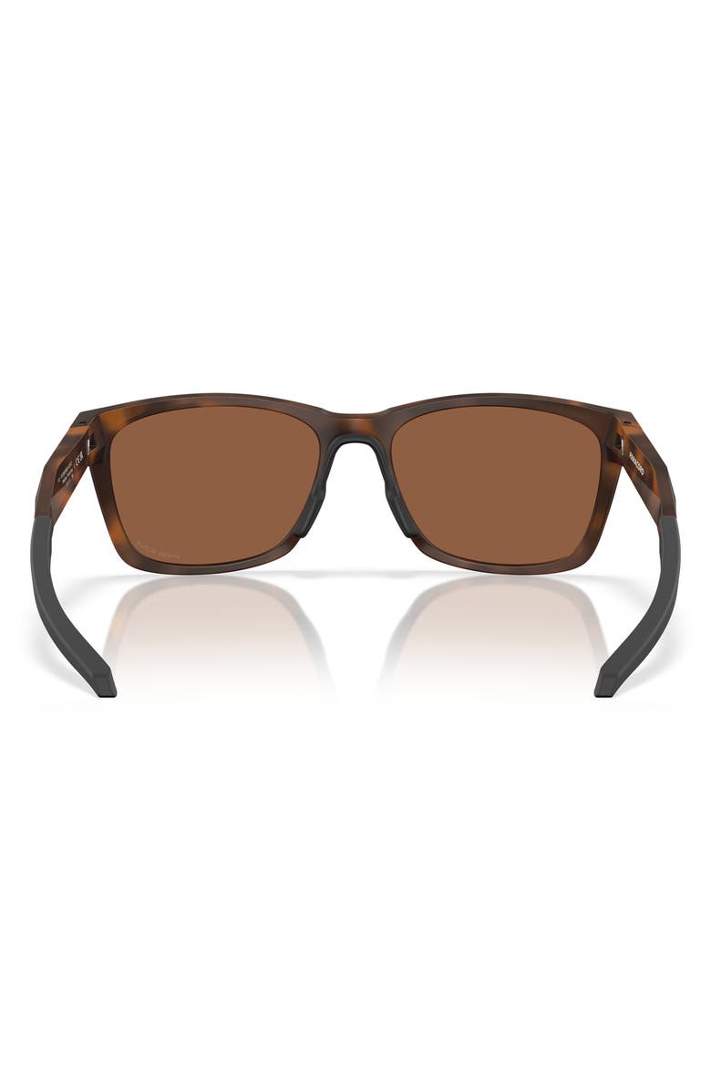 Oakley 57mm Prizm<sup>™</sup> Polarized Square Sunglasses, Alternate, color, Brown Tortoise