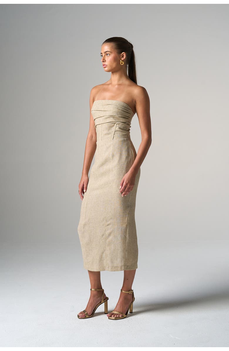 JBQ Bellucci Dress, Alternate, color, Parchment