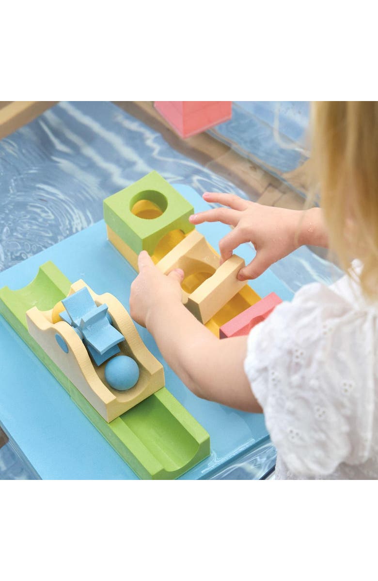 Kaplan Early Learning Company Waterway Block Set - 15 Pieces, Alternate, color, Multicolored