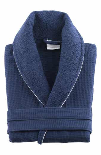 Shawl Waffle Turkish Cotton Bathrobe