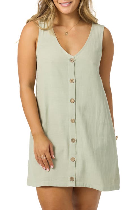 Sanders Button-Up Minidress