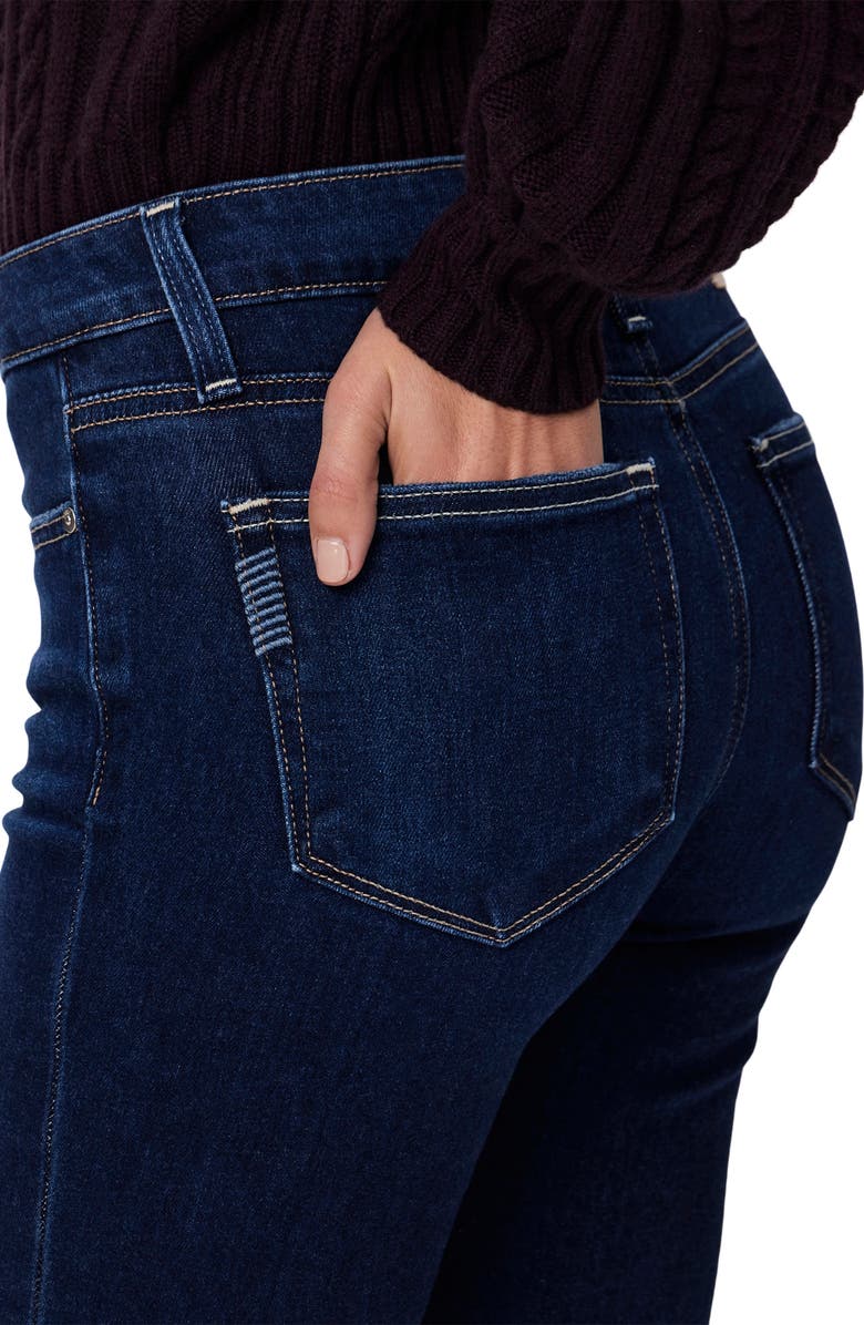 PAIGE Amber Raw Hem Straight Leg Ankle Jeans, Alternate, color,