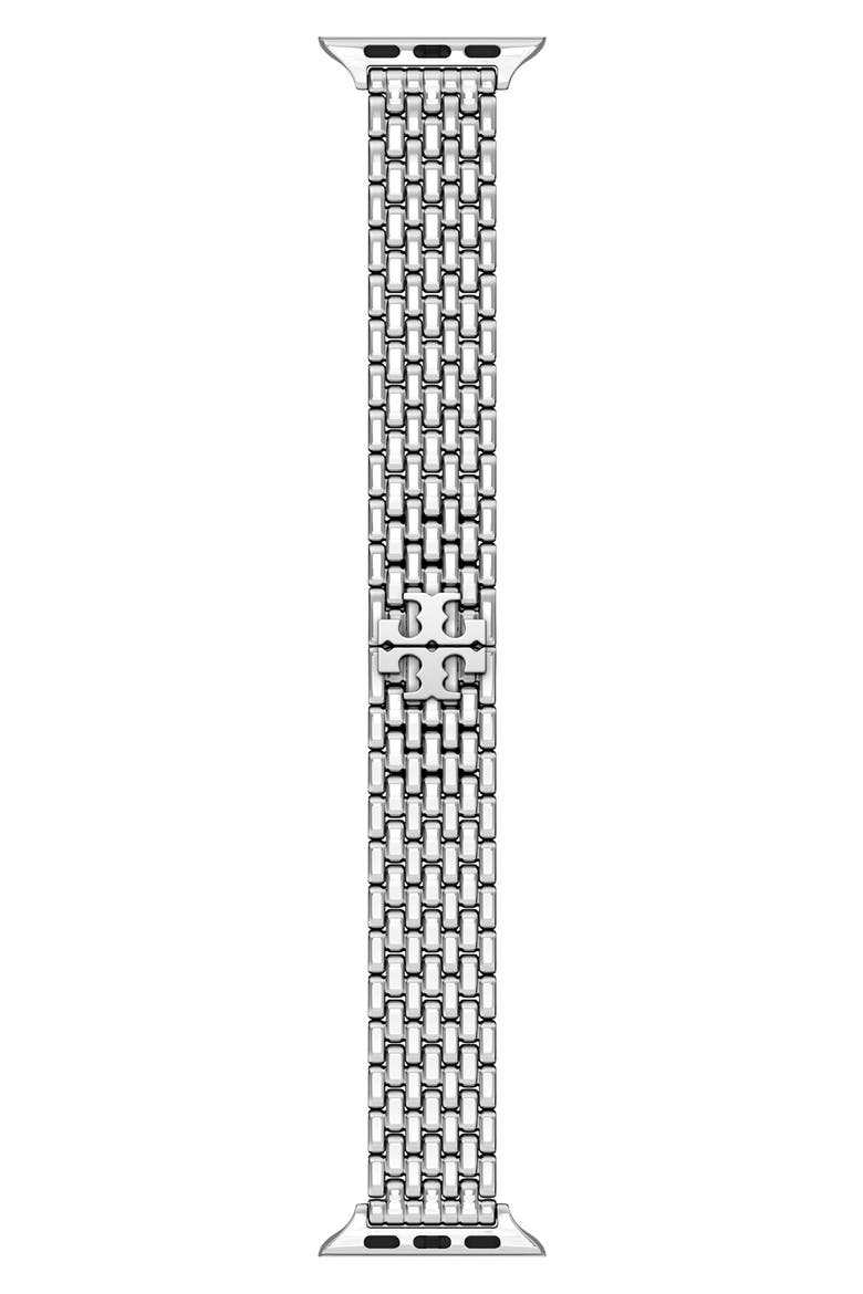 The Eleanor 18mm Apple Watch® Bracelet Watchband, Main, color, SILVER