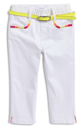 FLAPDOODLES FLAPDOODLES KIDS' BELTED CAPRI PANTS