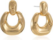 Ettika Circle Knocker Drop Earrings