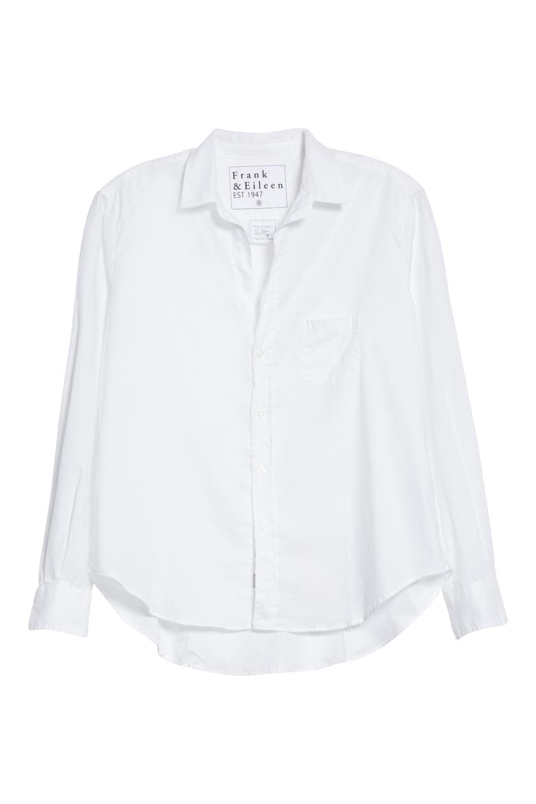 Eileen Casual Cotton Shirt, Alternate, color, WHITE
