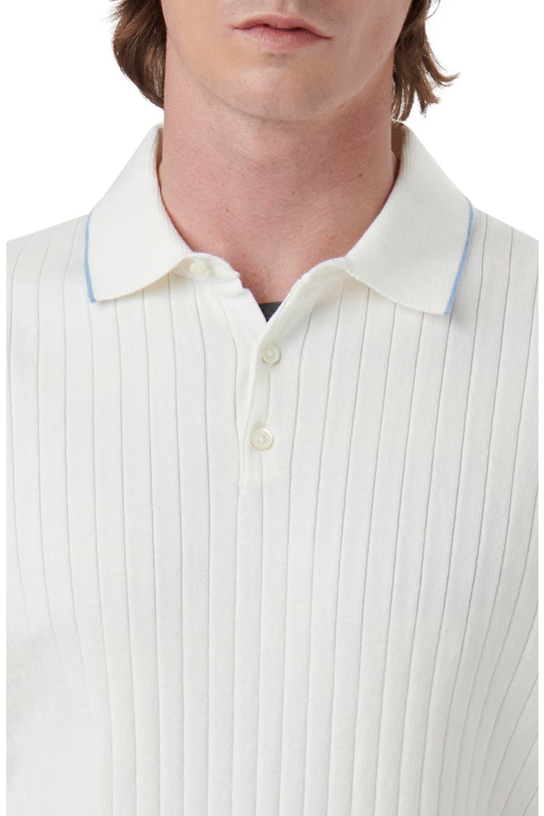 Ribbed Polo Sweater, Alternate, color, CHALK