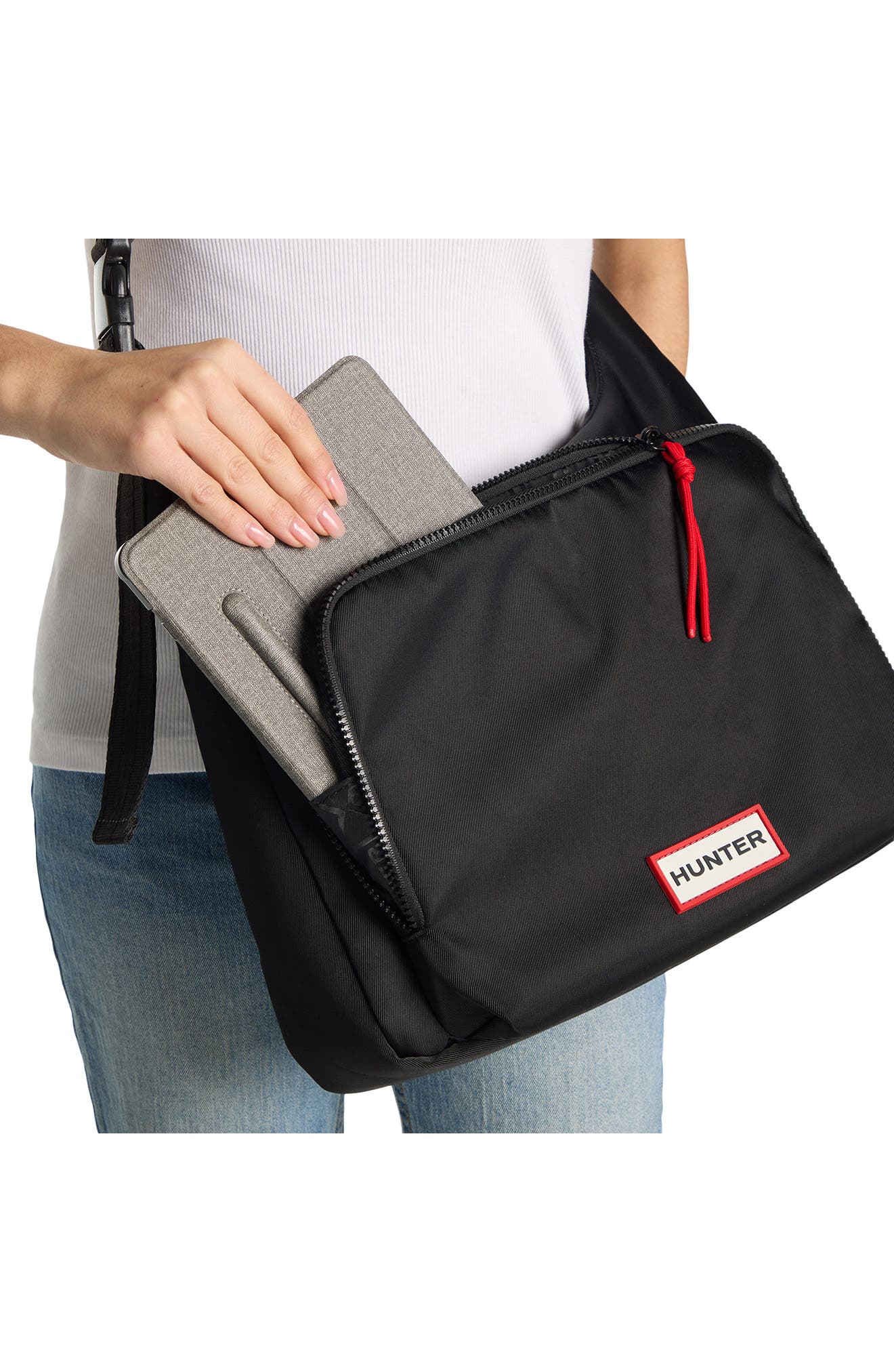 Hunter Commute Messenger Bag, Alternate, color, Other Black