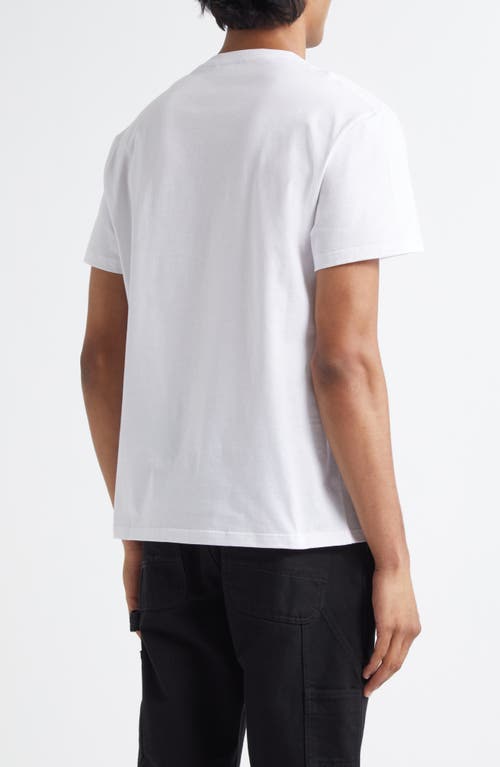 Alexander Mcqueen Logo Cotton T-shirt In White/black