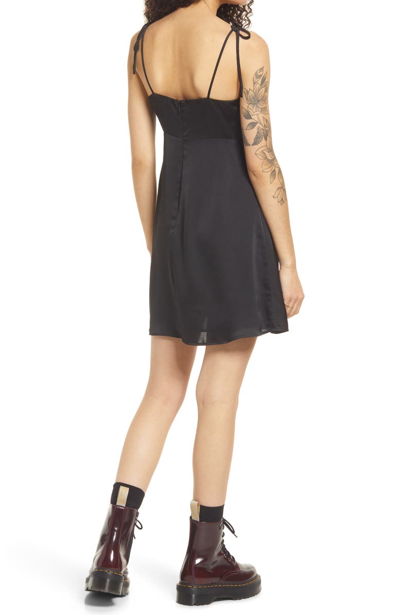 BP. Tie Strap Minidress, Alternate, color, 