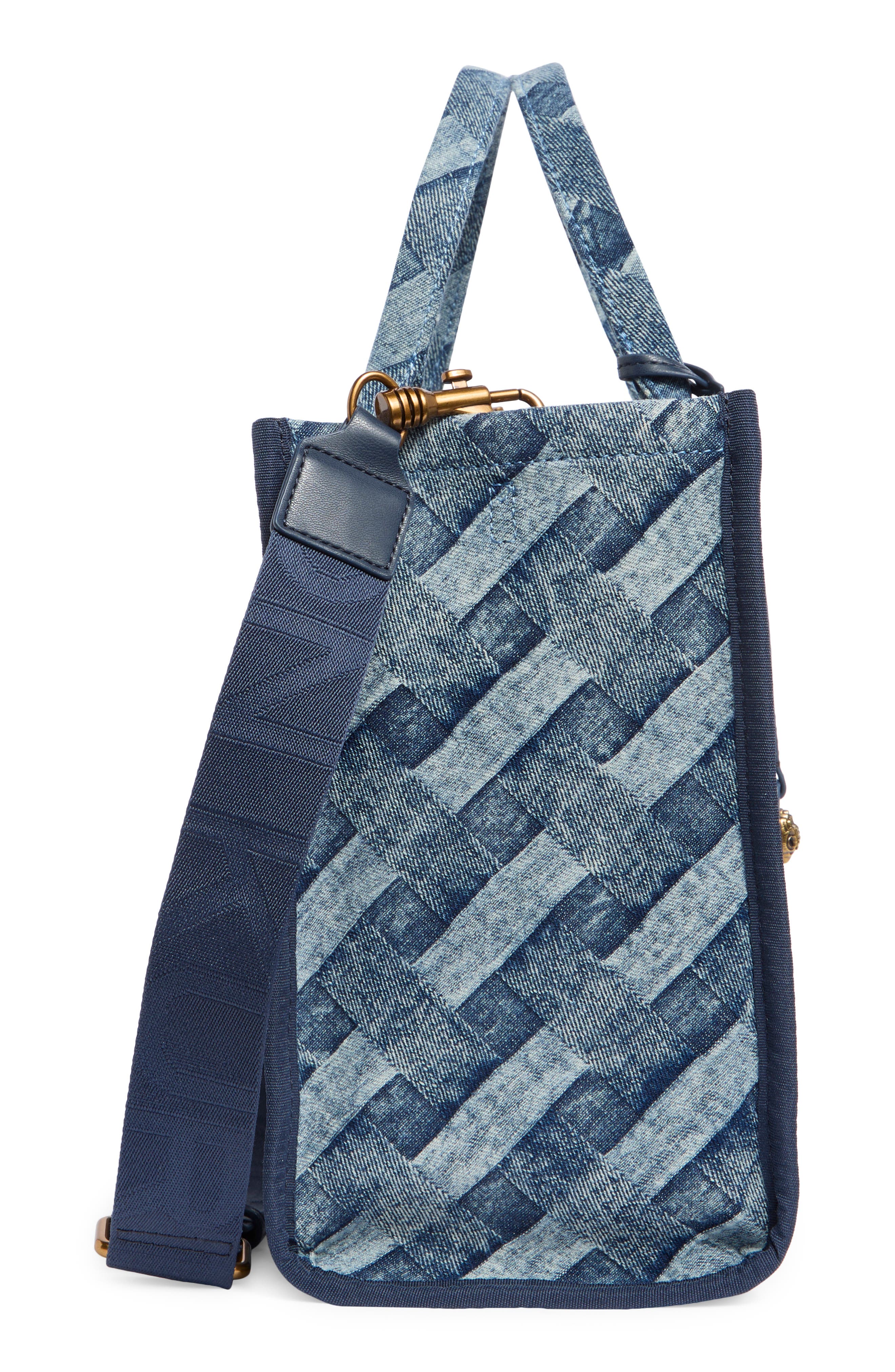 Kurt Geiger London Kurt Denim Tote, Alternate, color, Navy