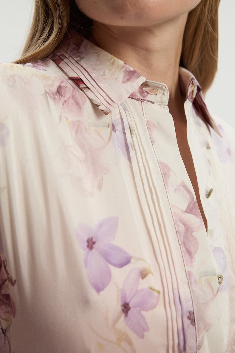 Floral Long Sleeve Woven Maxi Dress, Alternate, color, Floral
