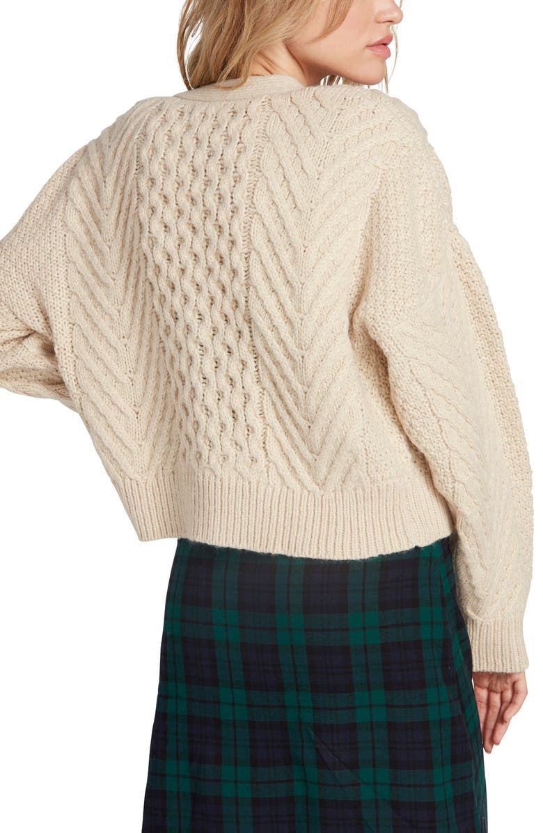 Volcom Bettergetter Cable Cardigan, Alternate, color,