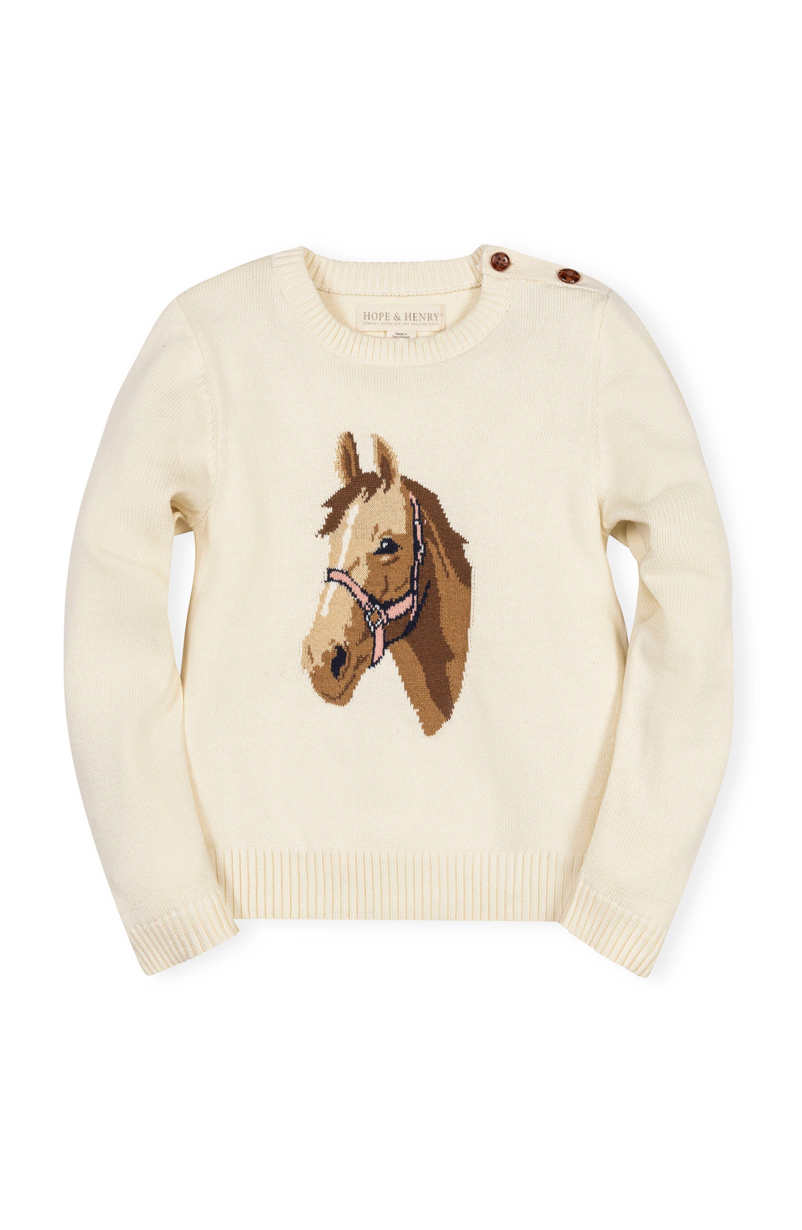 selected Ivory Horse Intarsia