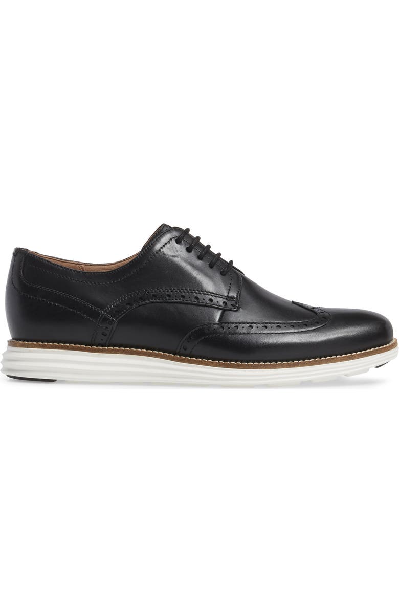 Cole Haan OriginalGrand Wingtip Derby, Alternate, color, Black/ White Leather