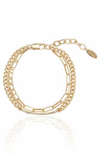 Bar Layered Chain Bracelet