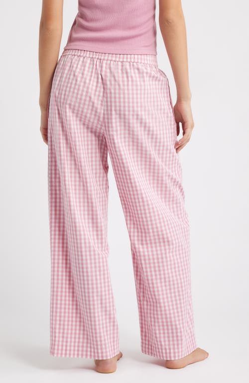 Open Edit Cotton Boxer Pants In Pink