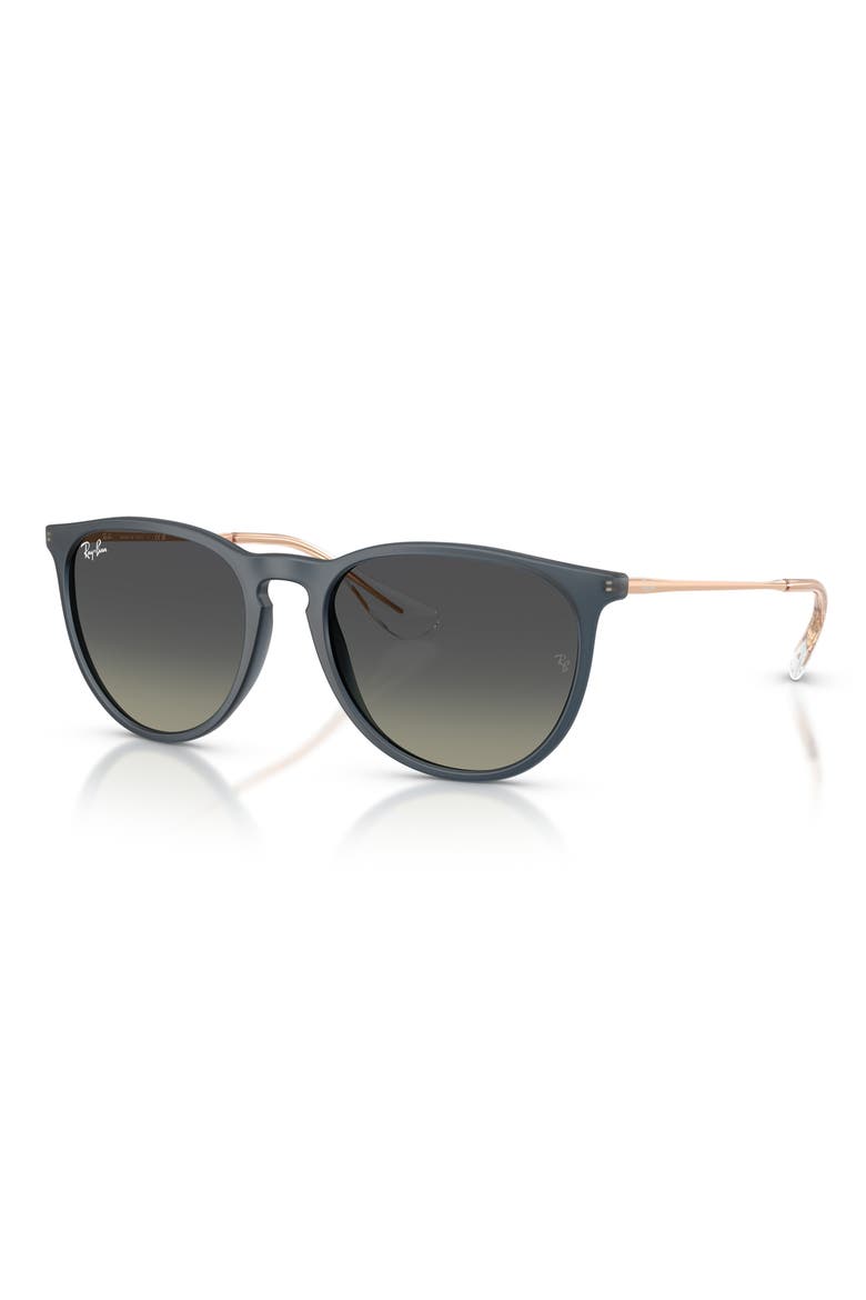 54mm Phantos Round Sunglasses, Alternate, color, RUBBER BLUE