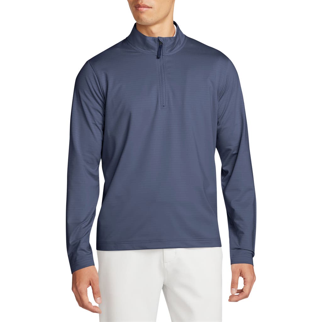 Nike Dri-fit Half Zip Golf Top In Blue