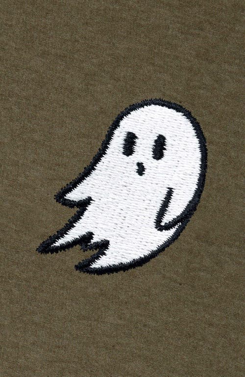 Dalix Ghost Fleece Sweatshirt In Heather Olive