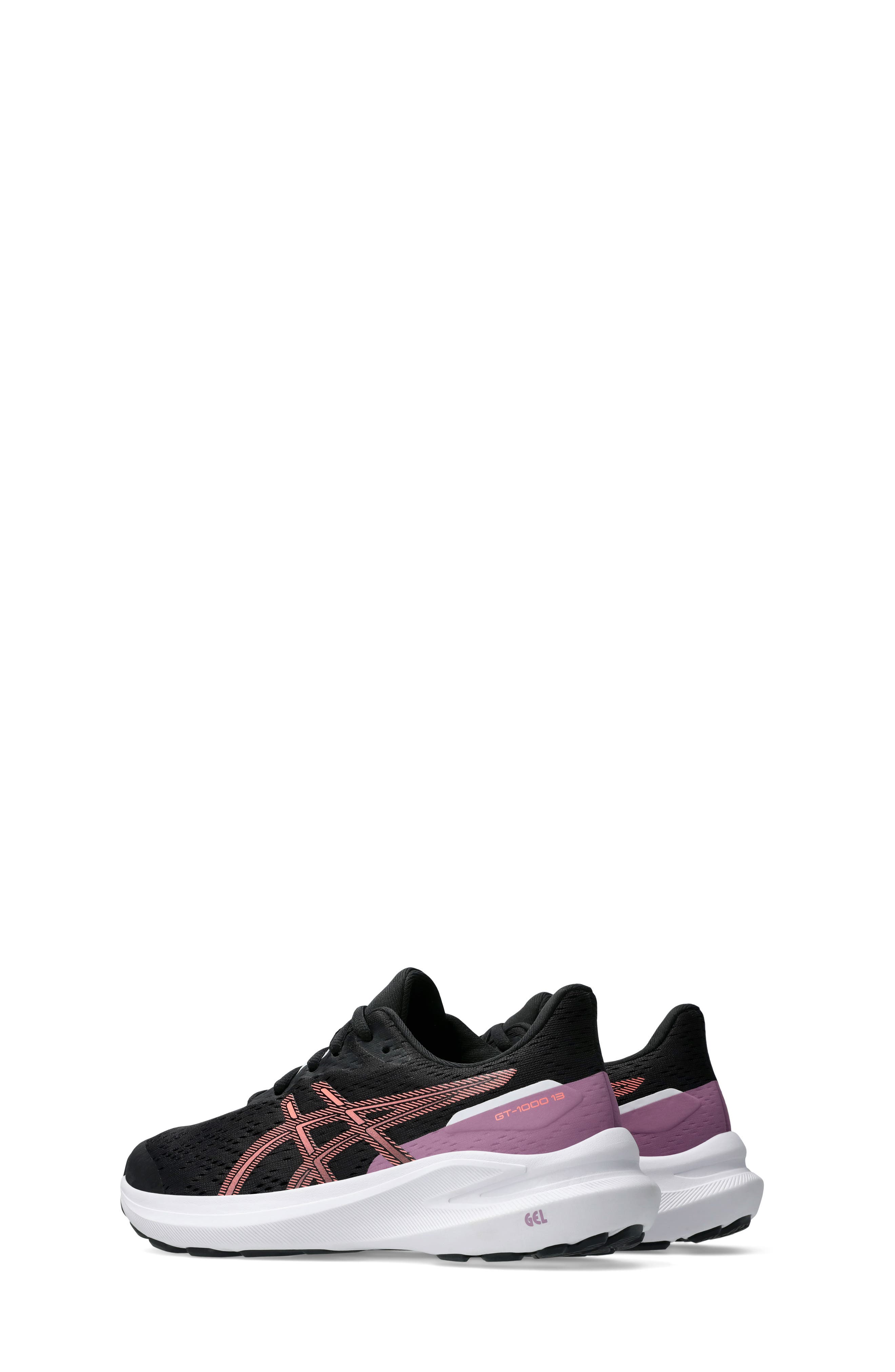 ASICS<sup
®</sup
 GT-1000 13 Running Sneaker, Alternate, color, Black/Sun Coral