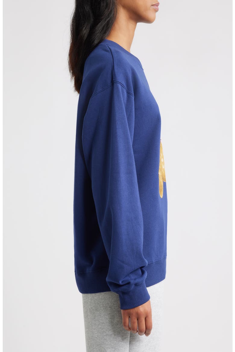 Love You Heart Graphic Sweatshirt, Alternate, color, MEDIEVAL BLUE