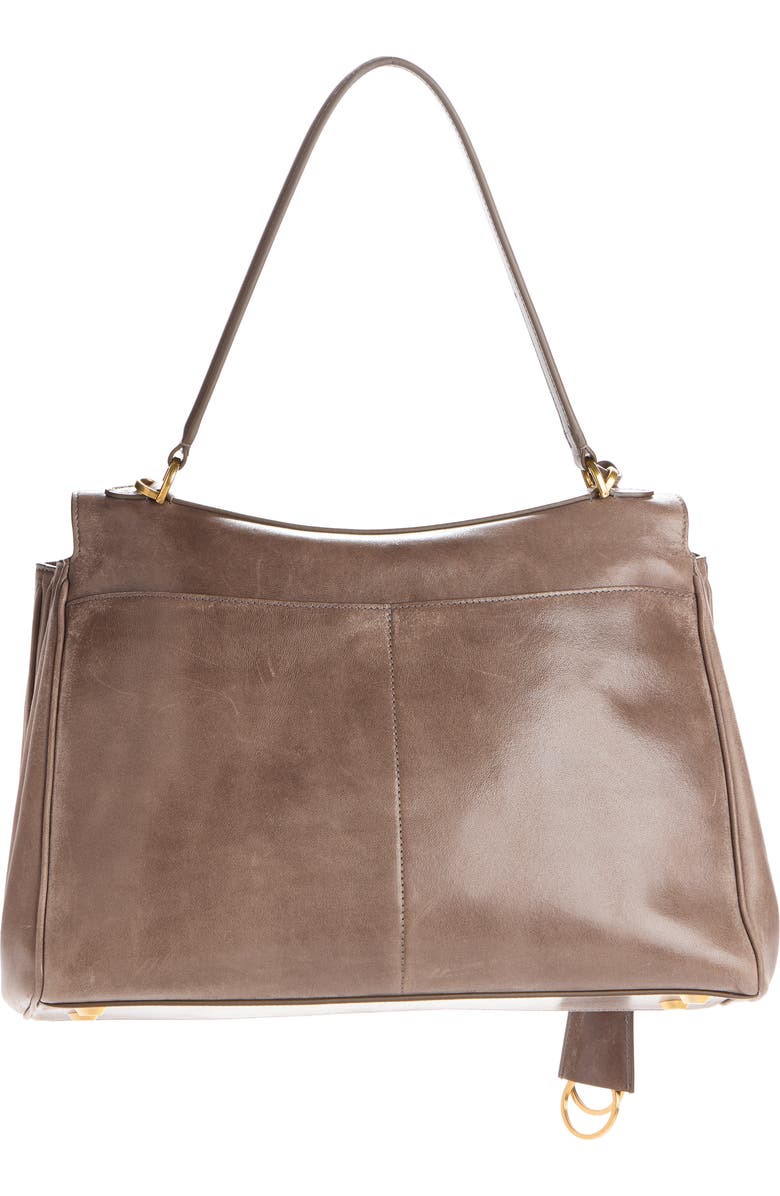 Balenciaga Small Rodeo Leather Top Handle Bag, Alternate, color, 5848 Dark Noix