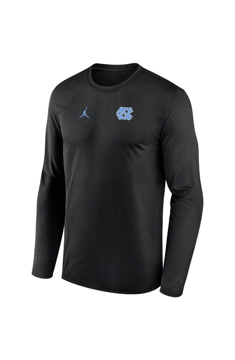 Jordan Brand Men's Jordan Brand Black North Carolina Tar Heels 2026 Sideline Small Logo Legend Dri-FIT Long Sleeve T-Shirt, Alternate, color, Black