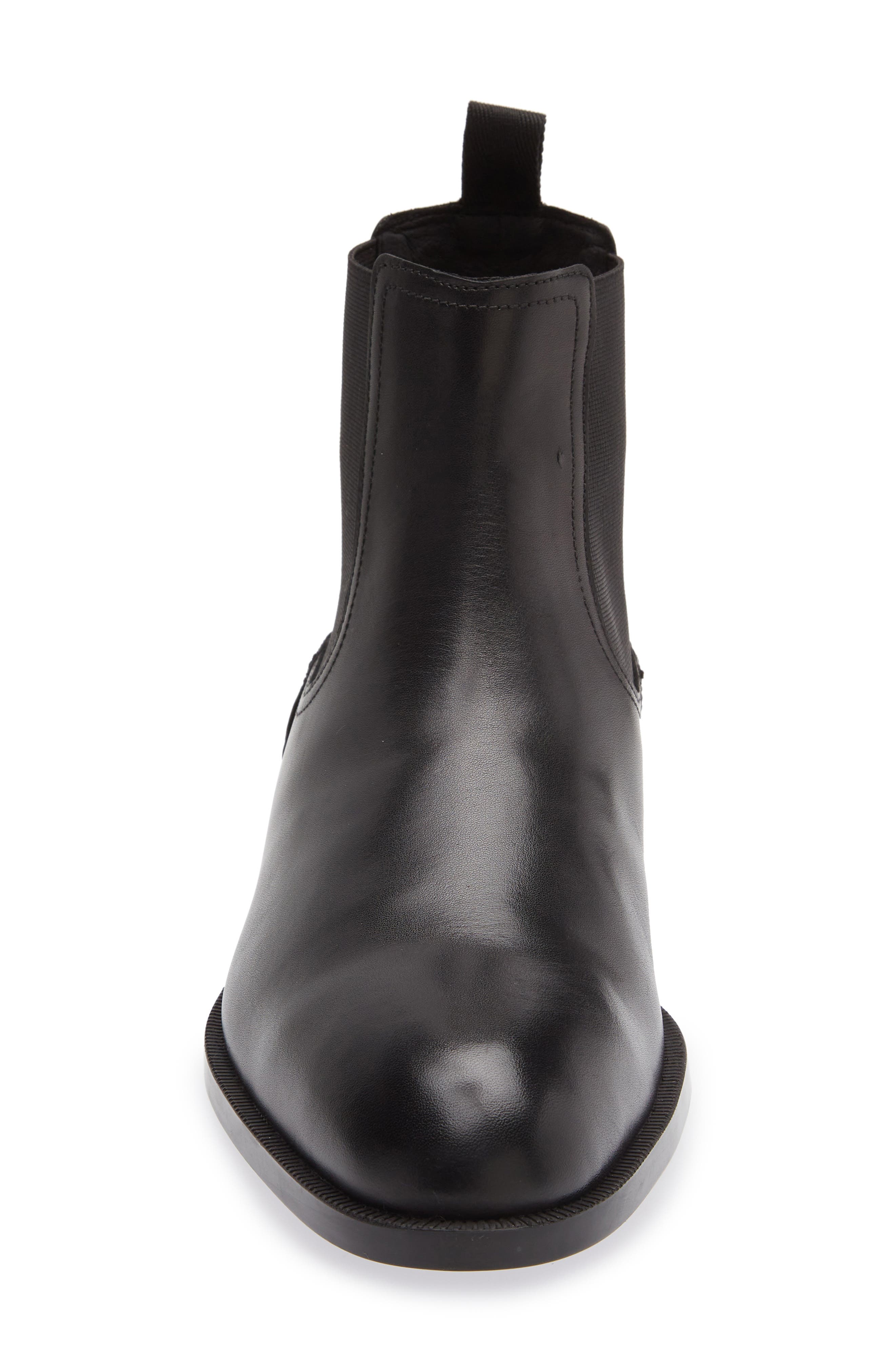 Tayil Leather Chelsea Boot, Alternate, color, BLACK