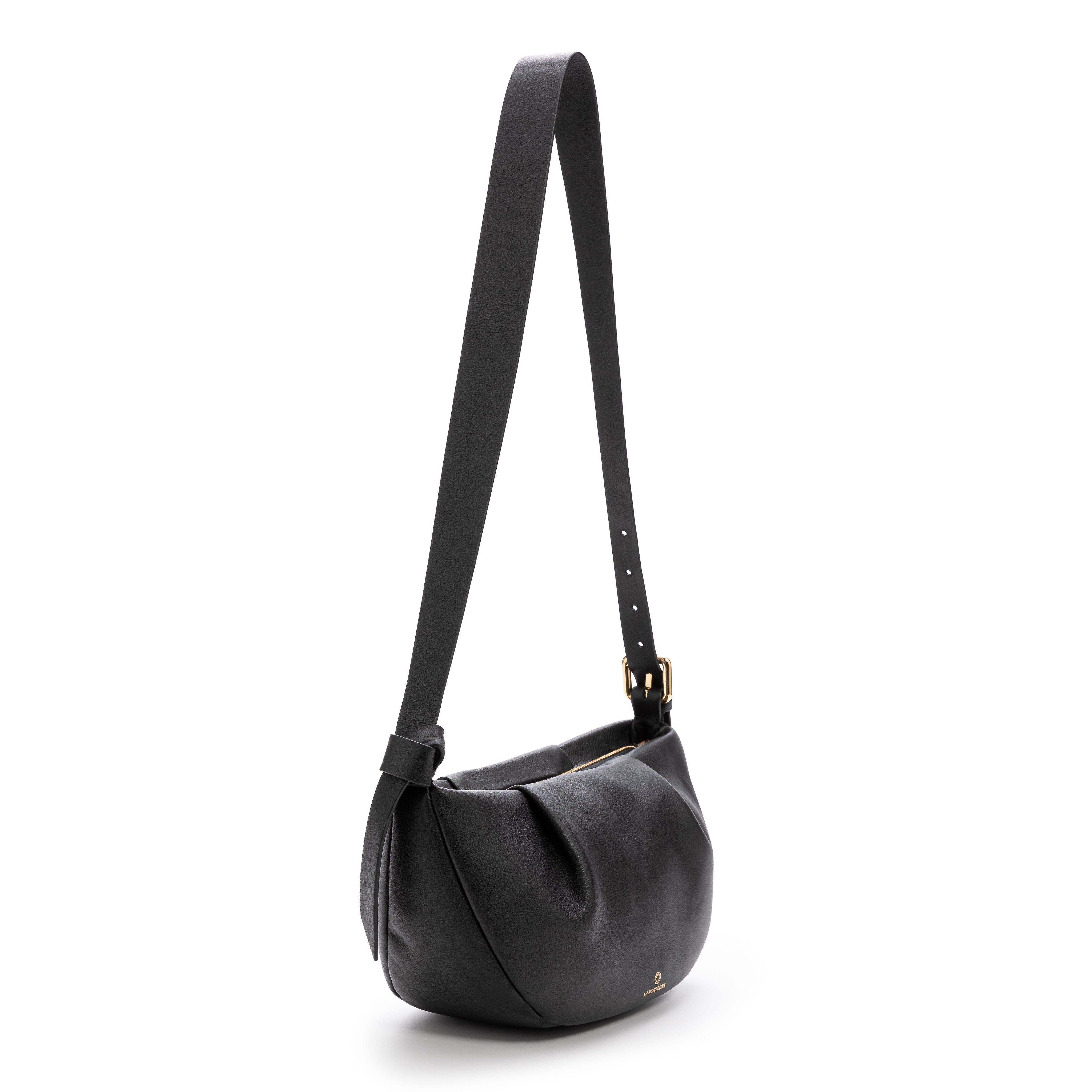 LA PORTEGNA Claudia Adjustable Strap Shoulder Crossbody, Alternate, color, Black