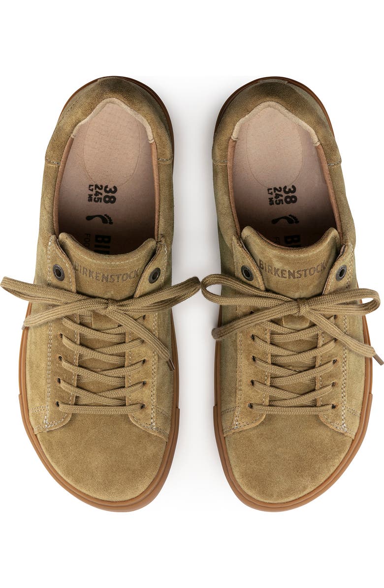Birkenstock Bend Faded Khaki Suede Sneaker, Alternate, color,