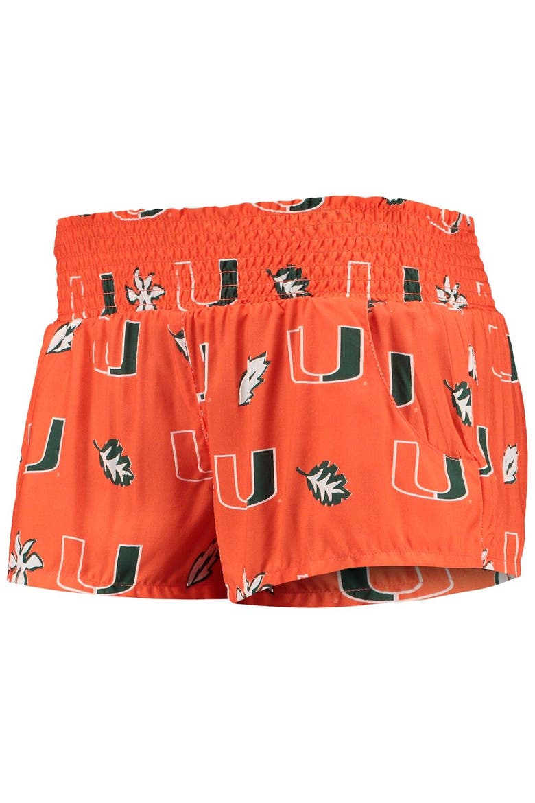 Women's Wes & Willy Orange Miami Hurricanes Beach Shorts, Alternate, color, Orange