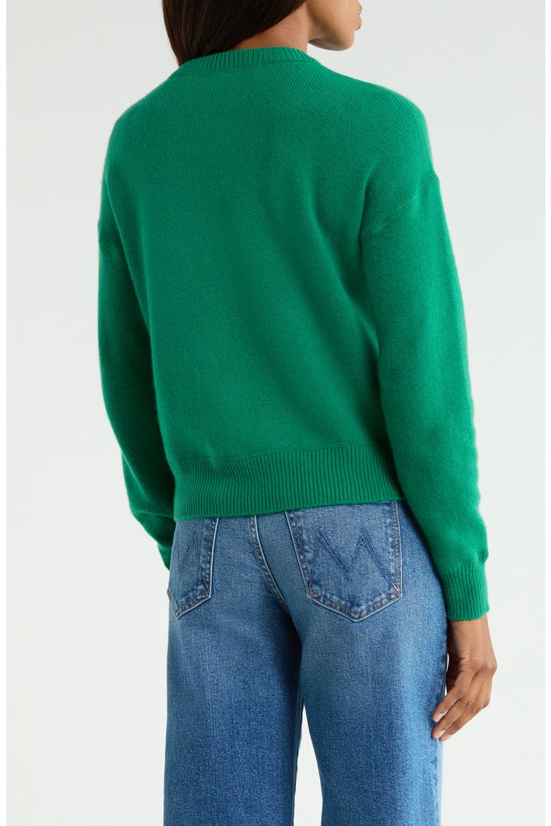 The Logo Cashmere Sweater, Alternate, color, GREEN