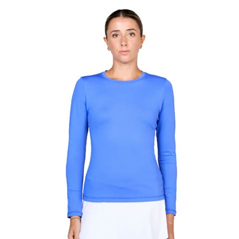UV Colors Womens Long Sleeve Tennis Shirt
