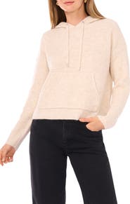 Halogen® Waffle Stitch Hooded Sweater
