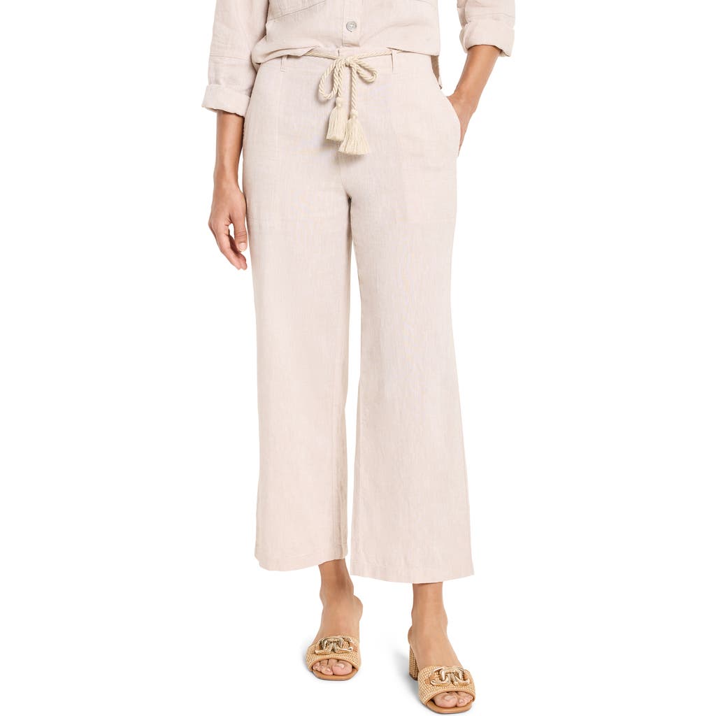 Nic + Zoe Nic+zoe Rumba Rope Belt Linen Blend Pants