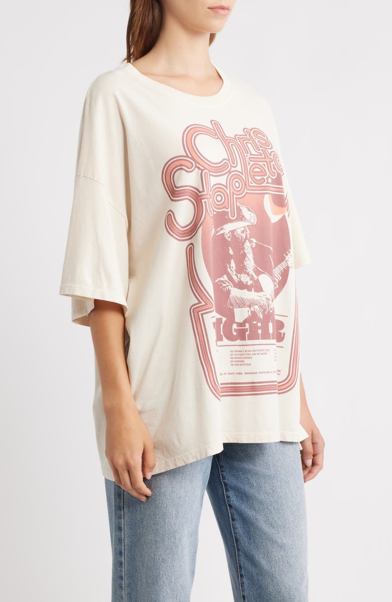 Daydreamer Chris Stapleton Higher Tour Graphic T-Shirt, Alternate, color, Dirty White