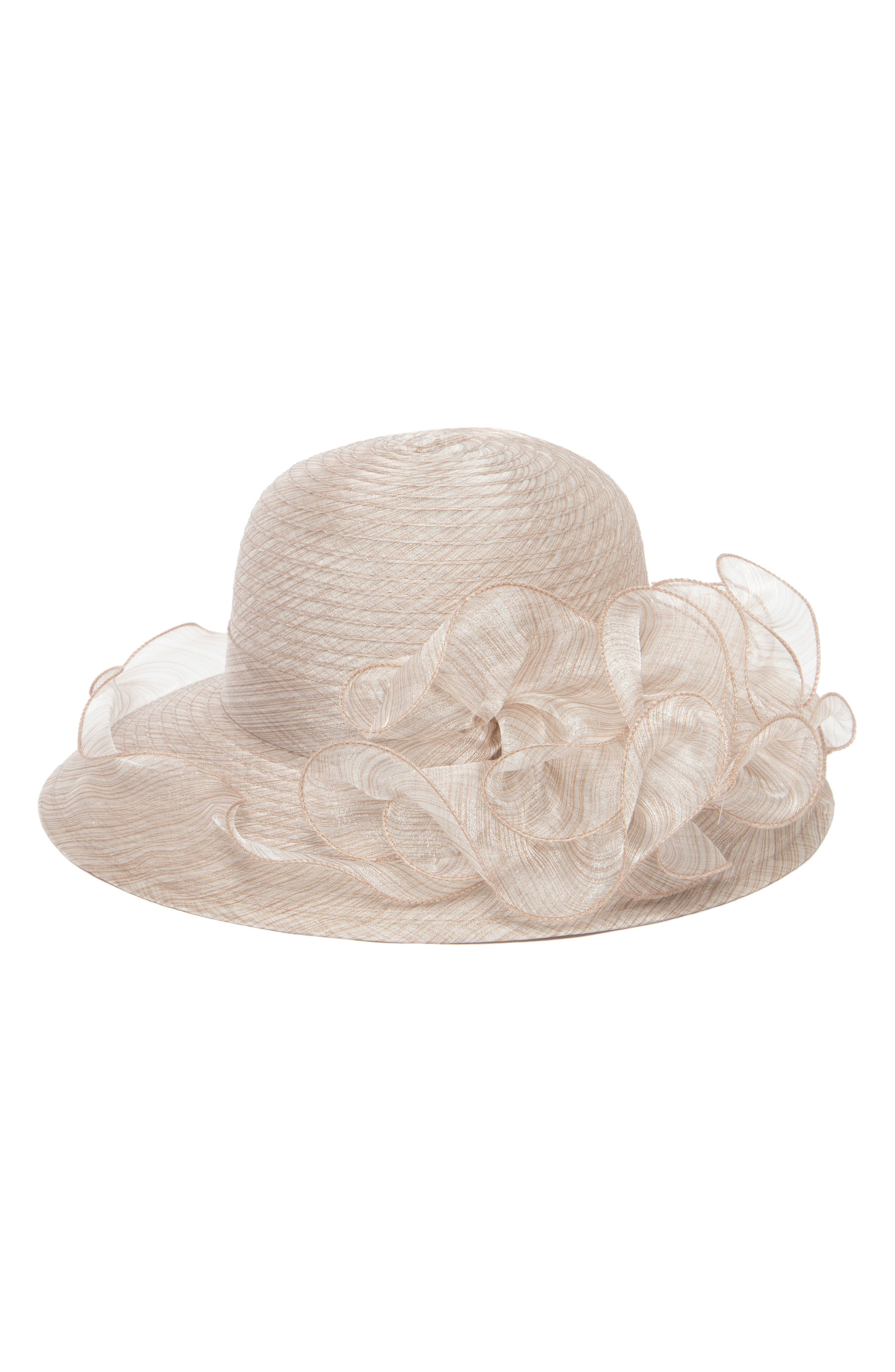 San Diego Hat Chiffon Ruffle Hat