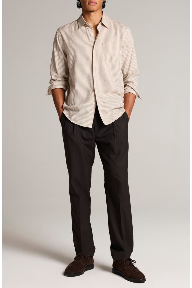 Canyon Stripe Long Sleeve Button Up Shirt, Alternate, color, BAJA SAND COMBO