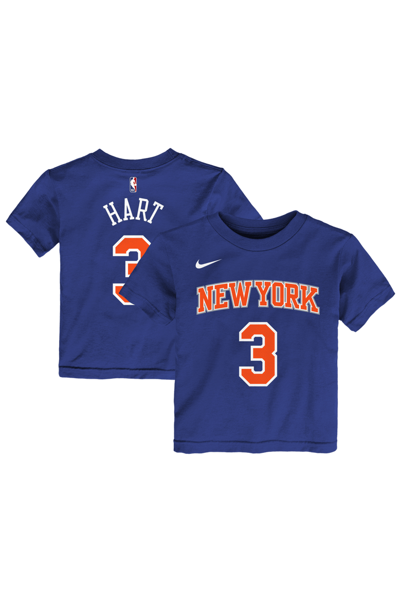Toddler Nike Josh Hart Blue New York Knicks Icon Name & Number T-Shirt, Main, color, Blue